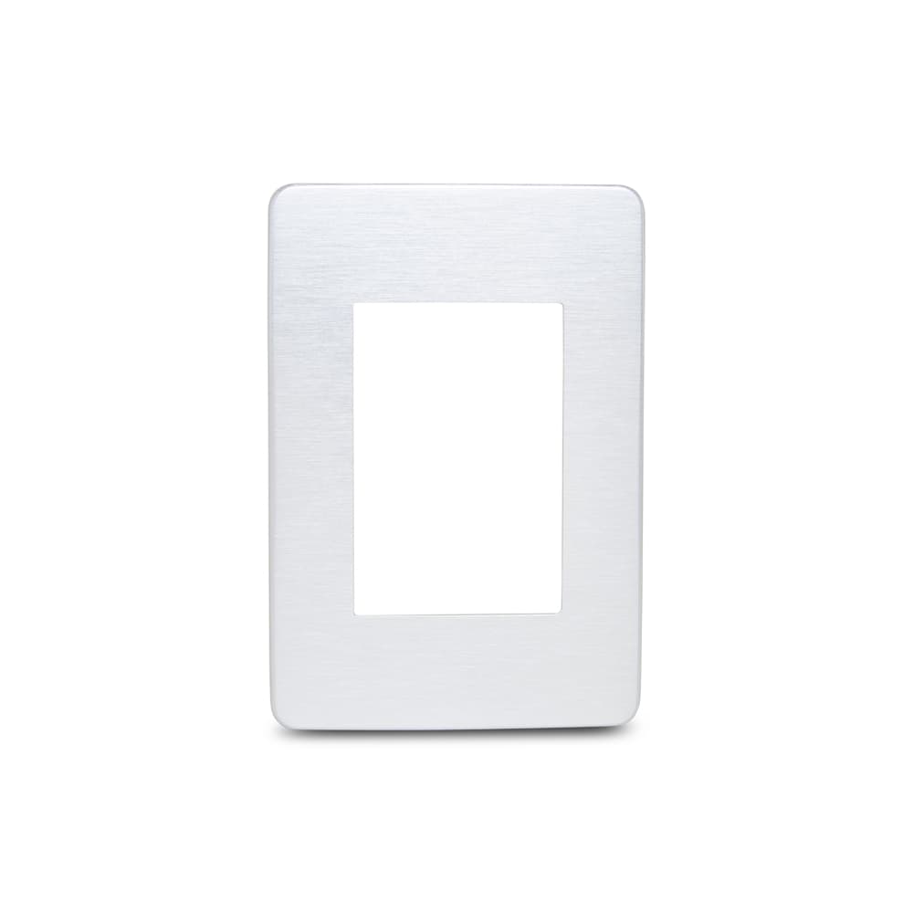 Placa 4X2 3 Postos Al/Alu Cosmic Grey Schneider Electric S733103709