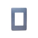 Placa 4X2 3 Postos Gr/Alu Galaxy Black, Schneider Electric, S733103769 0