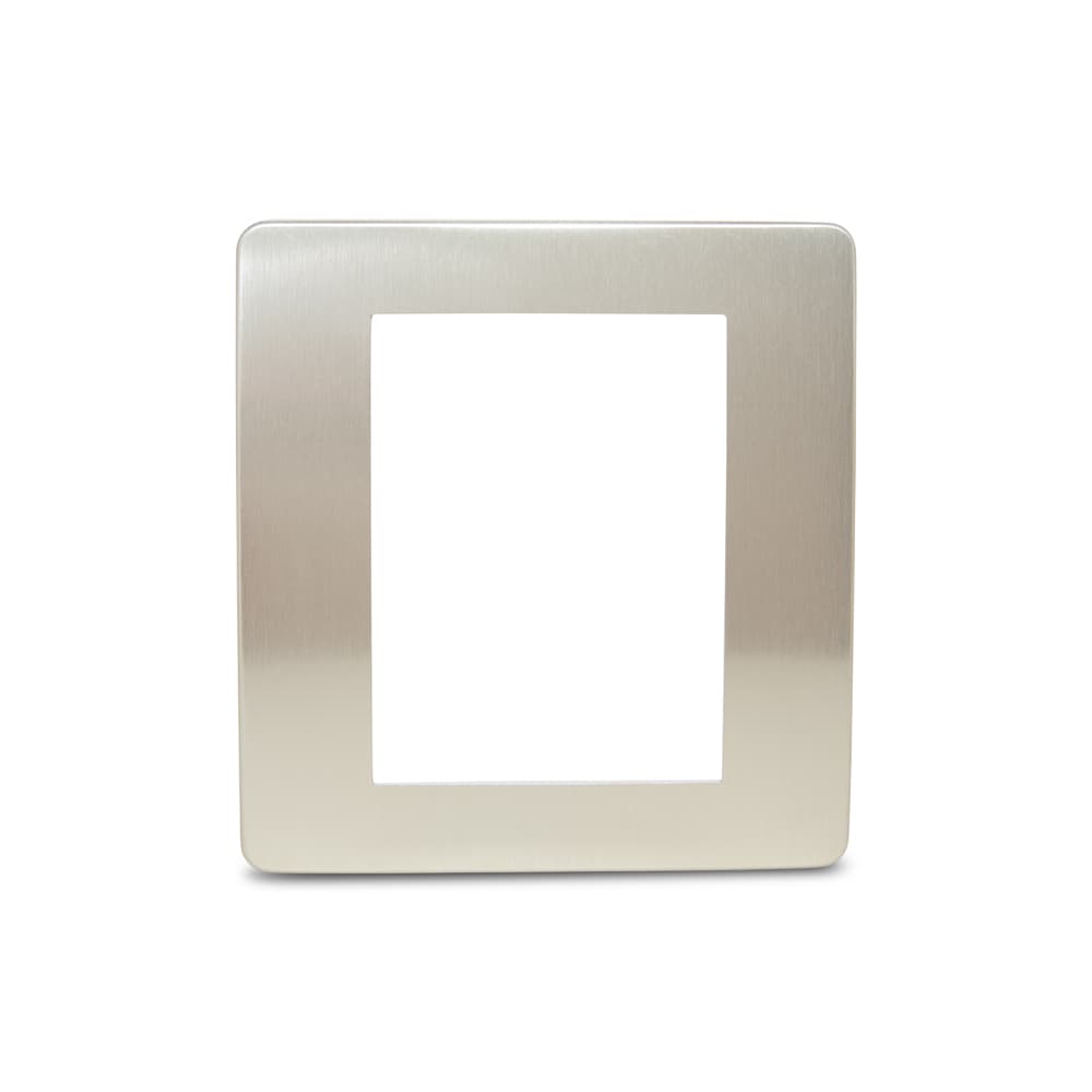 Placa 4X4 6 Postos Br/Alu Aurora Gold, Schneider Electric, S733203649