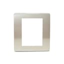 Placa 4X4 6 Postos Br/Alu Aurora Gold, Schneider Electric, S733203649 0