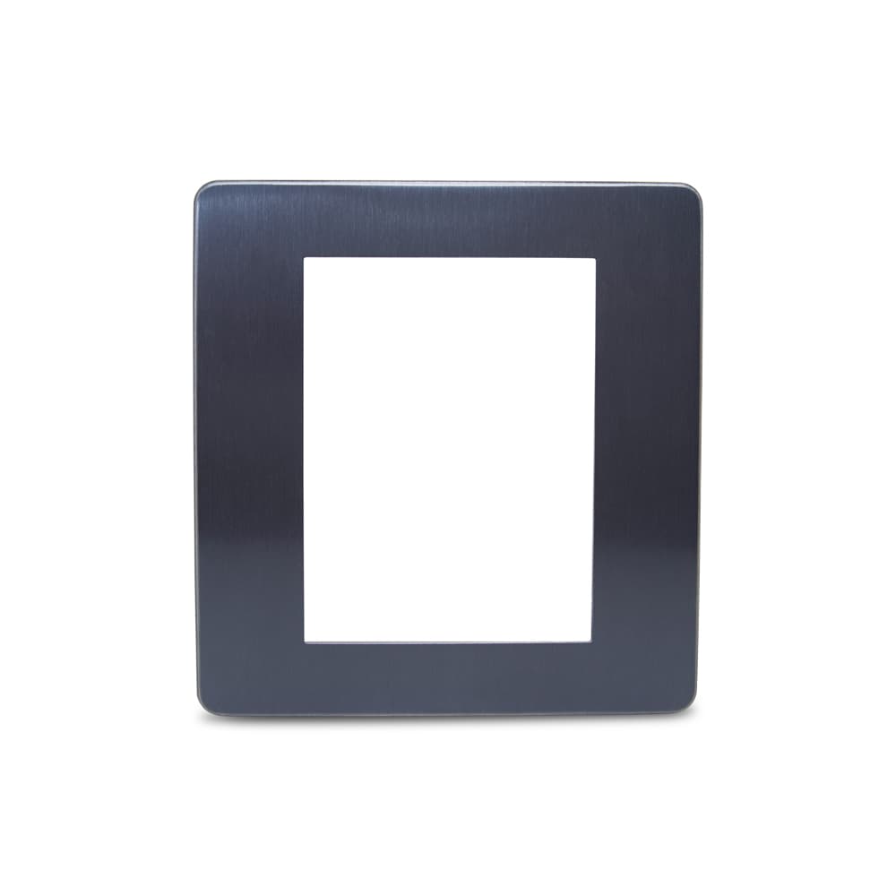 Placa 4X4 6 Postos Gr/Alu Galaxy Black Schneider Electric S733203769
