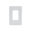 Placa+Suporte 4X2 3 Postos Class Br/White Glass Vertical, Schneider Electric, S734103809 0