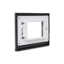 Placa+Suporte 4X2 3 Postos Class Gr/Alu Metal Horizontal, Schneider Electric, S73410384H9 0