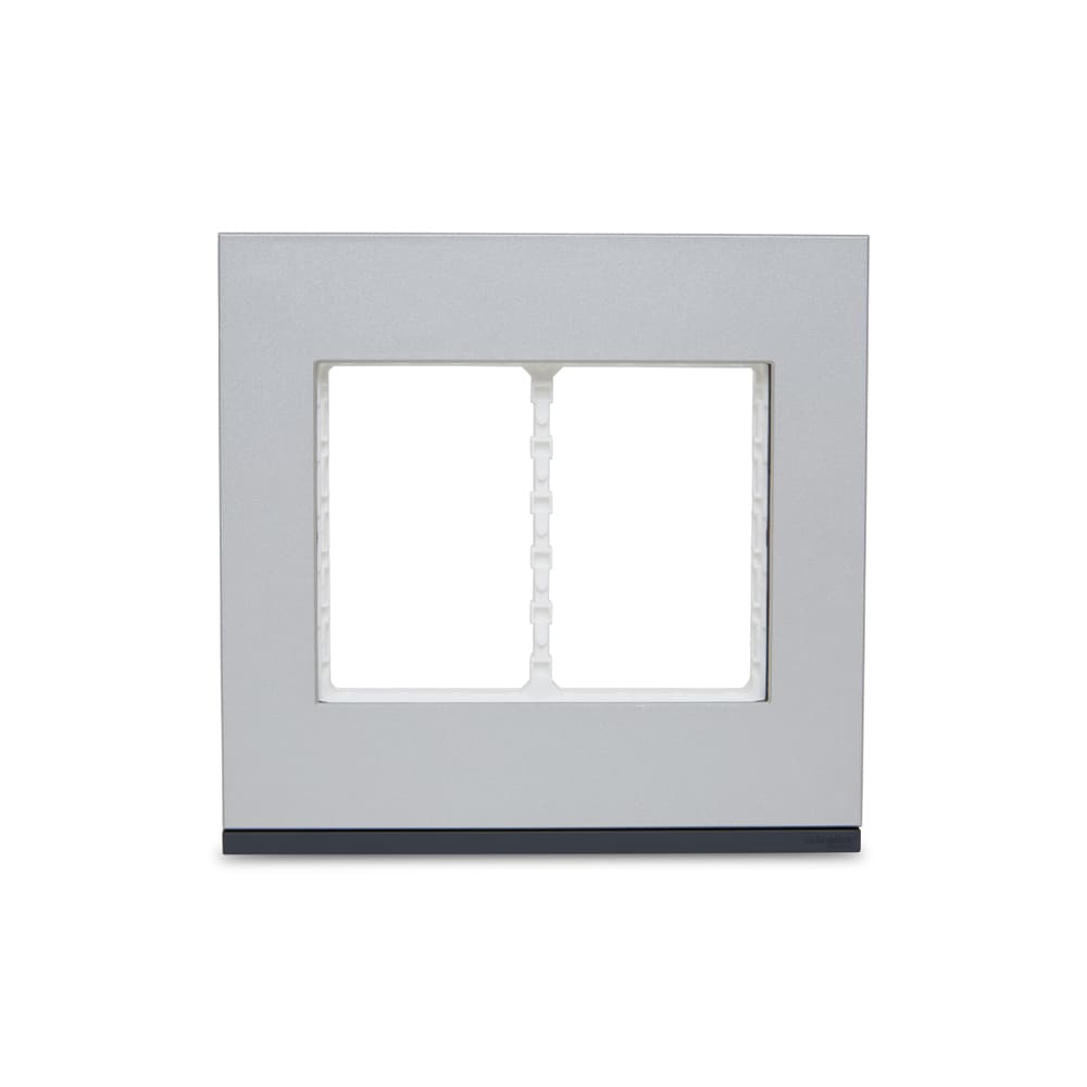 Placa+Suporte 4X4 6 Postos Class Gr/Alu Metal , Schneider Electric, S734203849