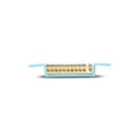Barramento Neutro 11 Term Azul Fix 89,0 E 119,0Mm Steck Sbn11 0