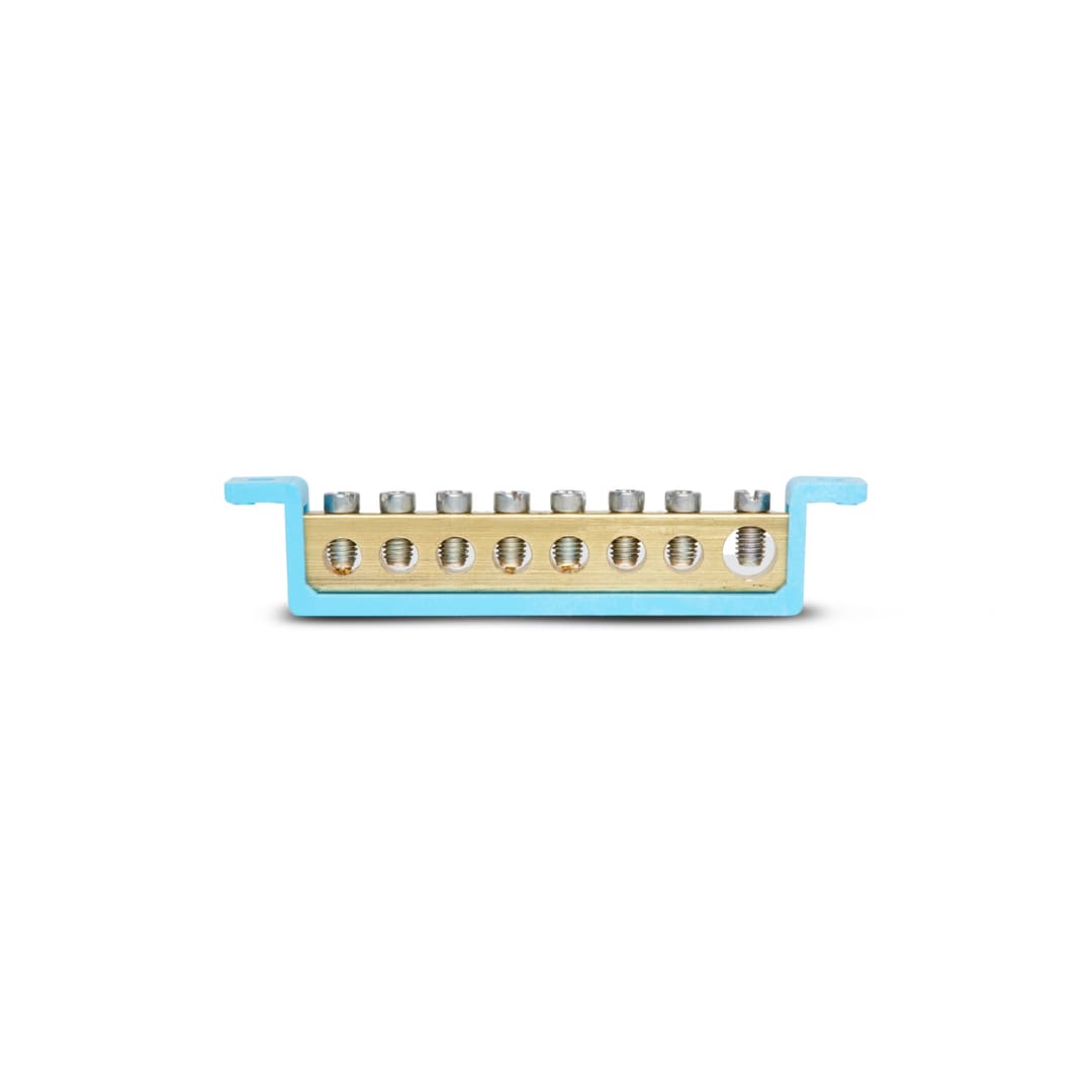Barramento Neutro 08 Term Azul Fix 89,0Mmsteck Sbn8