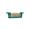 Barramento Terra 06 Term Verde Fix 70,0Mm Steck Sbt6 1