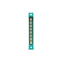 Barramento Terra 08 Term Verde Fix 89,0Mmsteck Sbt8 1