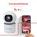 Câmera De Segurança Interna 360° Ptz Wi-Fi 2Mp Steck Ambiente Conectado, Scam3Bs1 2