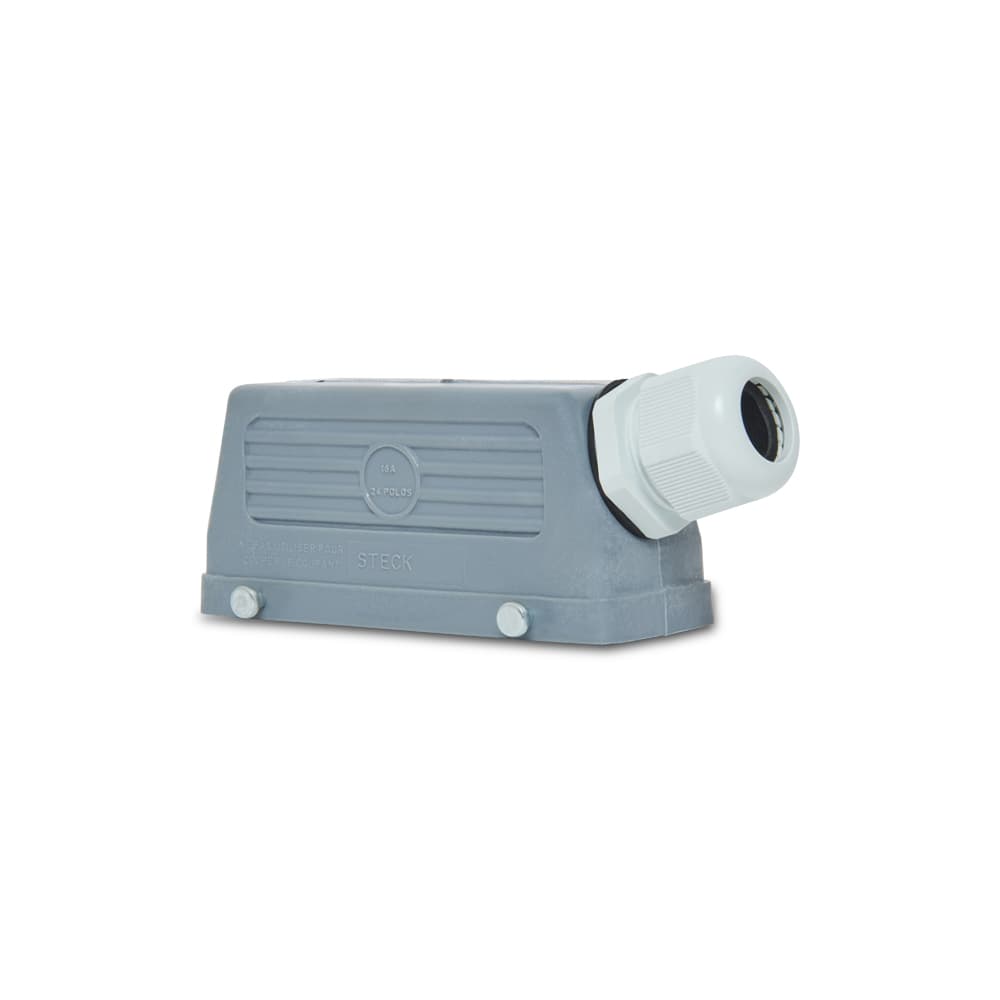 Carcaça Plug Multipolar 16P Scpl4R-16 Saída Lateral Steck