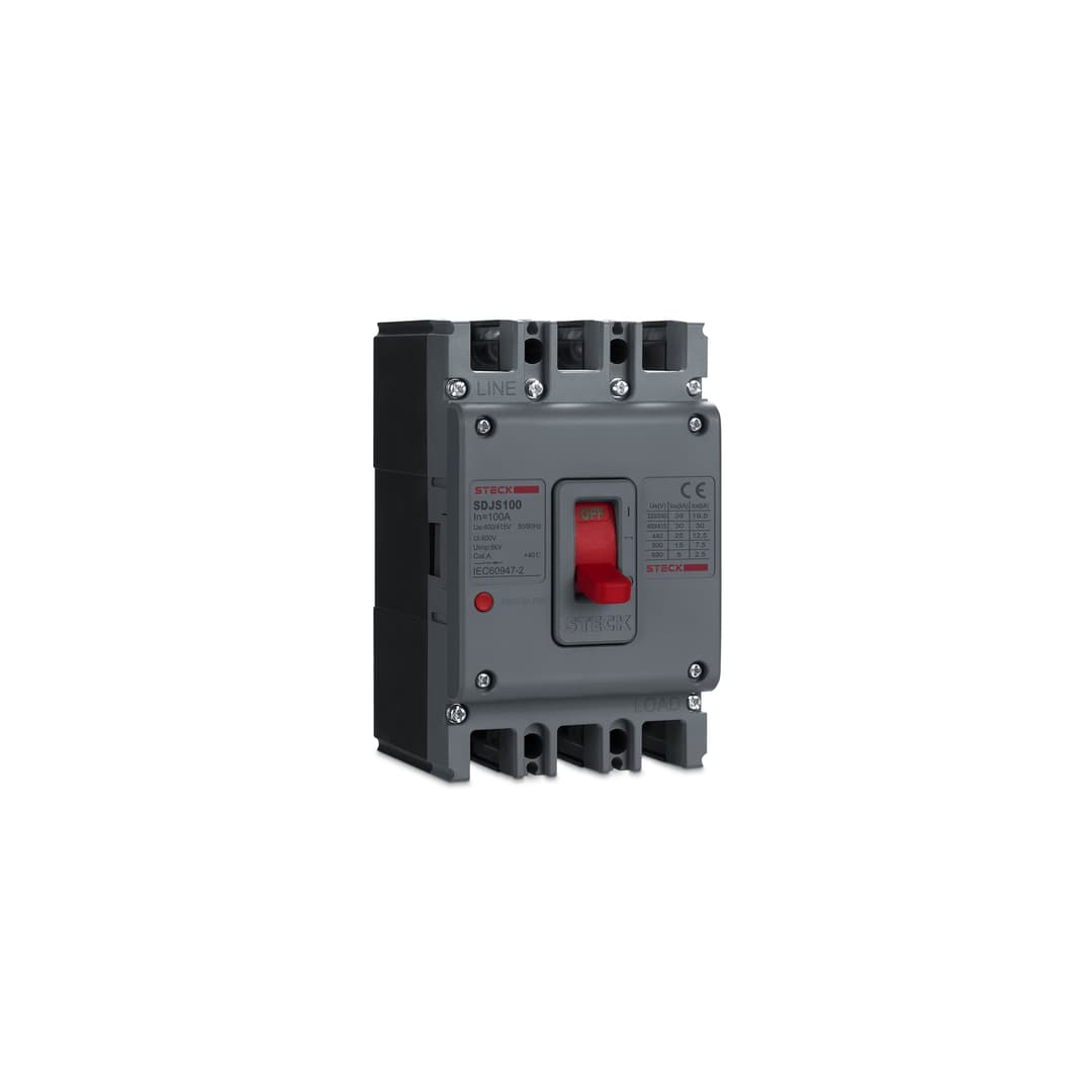 Disjuntor Caixa Mold 3P 690V 100A F/F Sdjs100 Steck Sdjs100