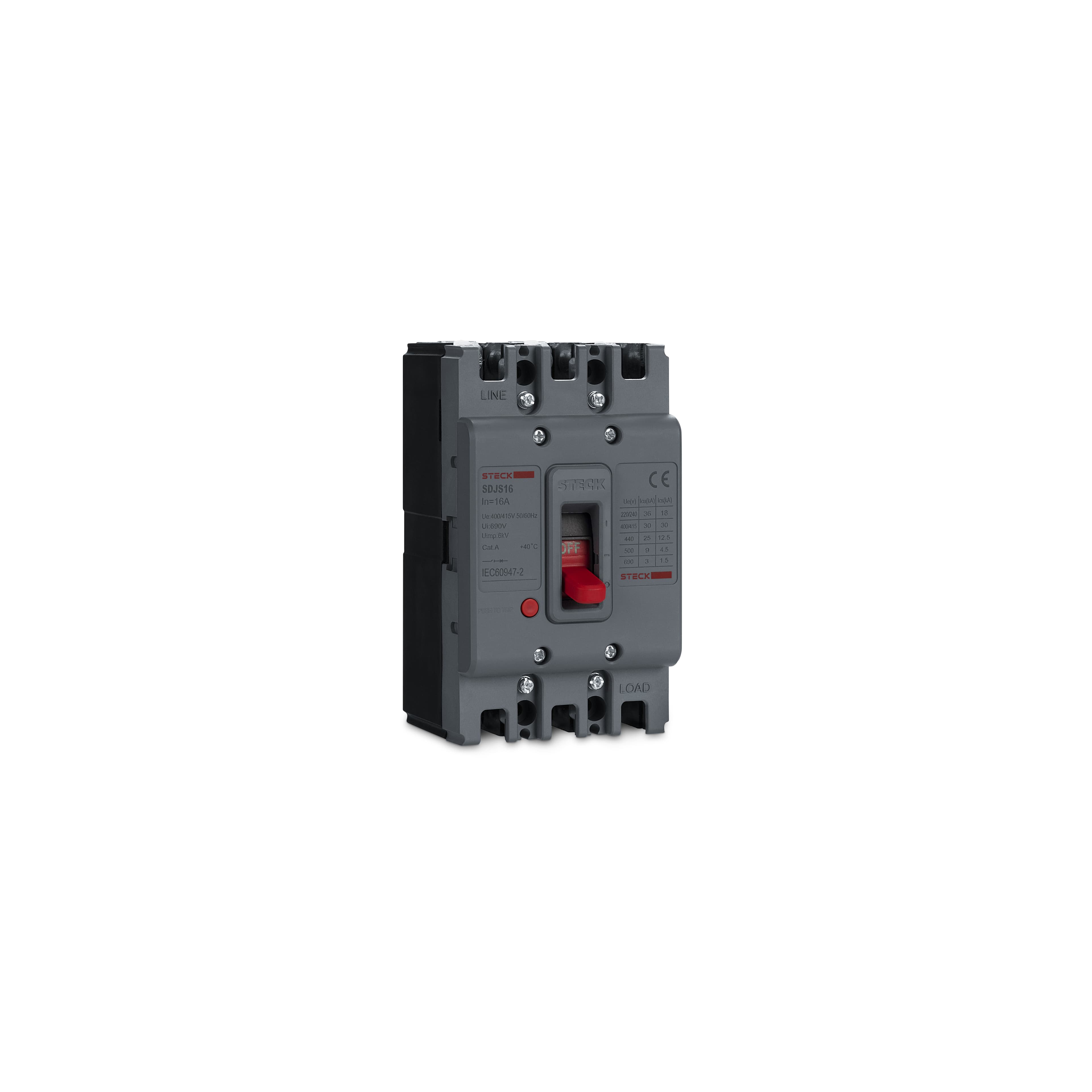 Disj Caixa Mold Asgard Trip 16A Serie S63 690V Steck Sdjs16
