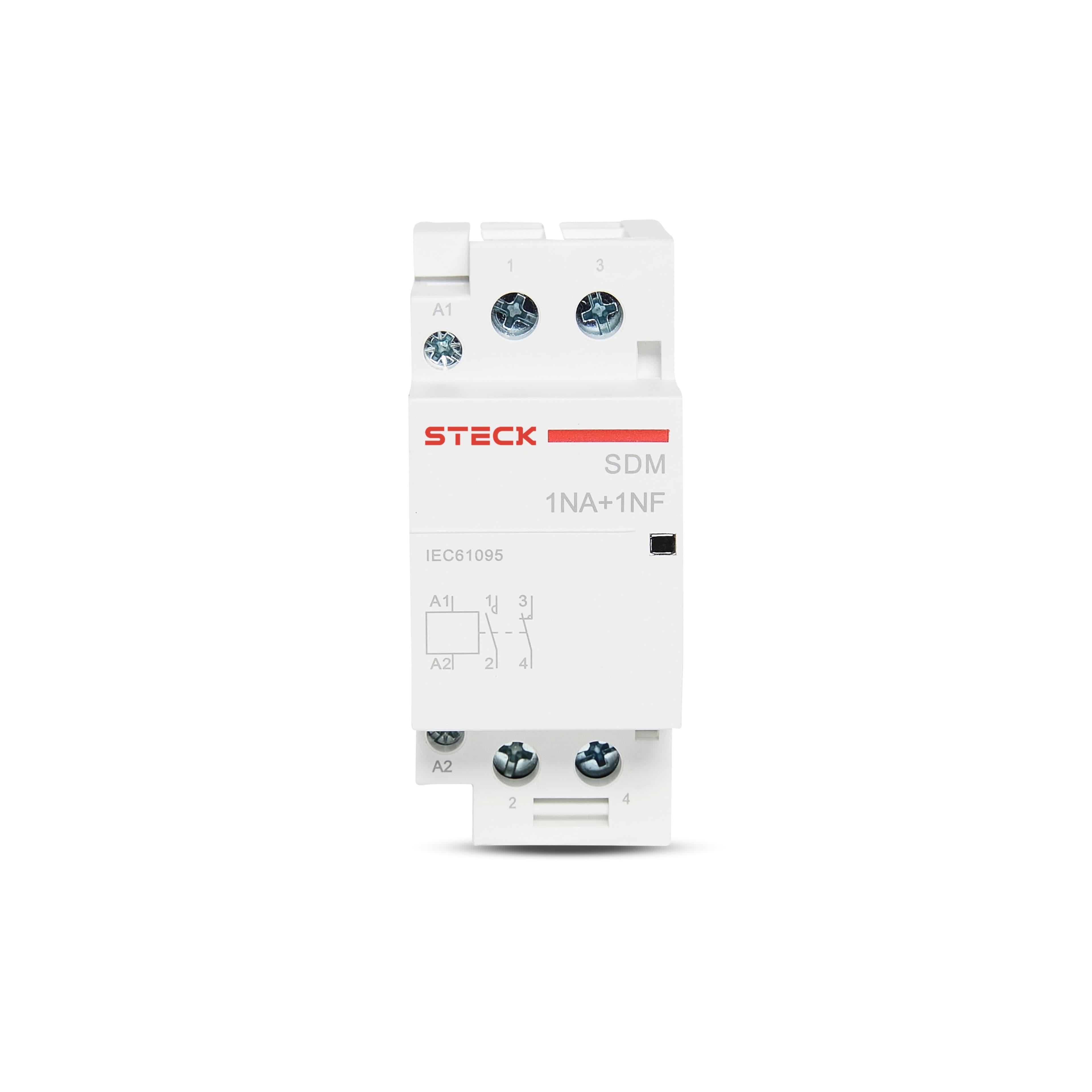 Cont Mod 0Na+2Nf 40A 230Vac 50/60Hz Bob230V Steck Sdm4002M