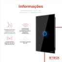 Interruptor Steck Ambiente Conectado 4X2" 1 Módulo Touch Preto Wi-Fi 9