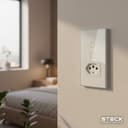 Interruptor Steck Ambiente Conectado 4X2" 2 Módulos + 1 Plug Touch Branco Wi-Fi 9