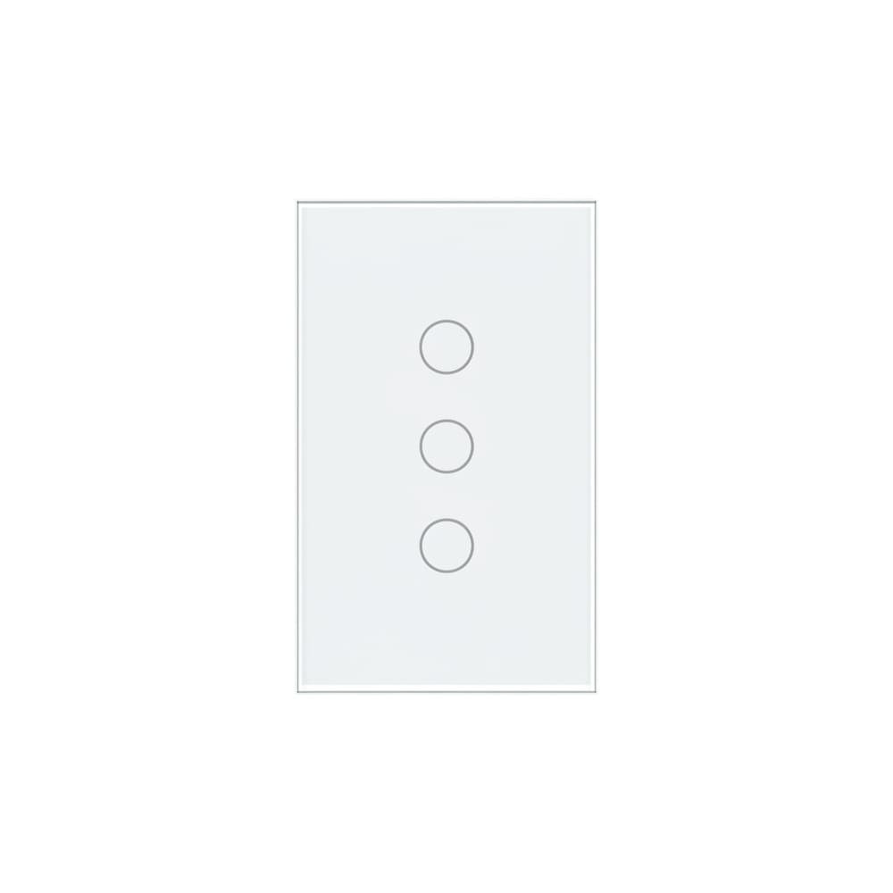 Interruptor Steck Ambiente Conectado 4X2" 3 Módulos Touch Branco Wi-Fi