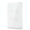 Interruptor Steck Ambiente Conectado 4X2" 4 Módulos Touch Branco Wi-Fi 4