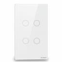 Interruptor Steck Ambiente Conectado 4X2" 4 Módulos Touch Branco Wi-Fi 6