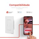 Interruptor Mecânico Steck Ambiente Conectado 4X2" 1 Módulo Zigbee Branco 5