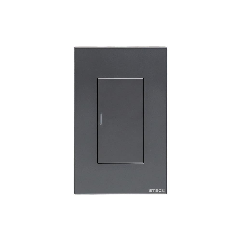 Interruptor Mecânico Steck Ambiente Conectado 4X2" 1 Módulo Zigbee Chumbo
