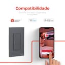 Interruptor Mecânico Steck Ambiente Conectado 4X2" 1 Módulo Zigbee Chumbo 5