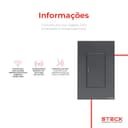 Interruptor Mecânico Steck Ambiente Conectado 4X2" 1 Módulo Zigbee Chumbo 7