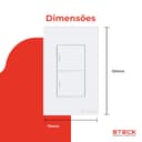 Interruptor Mecânico Steck Ambiente Conectado 4X2" 2 Módulos Zigbee Branco 3