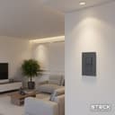 Interruptor Mecânico Steck Ambiente Conectado 4X2" 2 Módulos Zigbee Chumbo 10