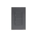 Interruptor Mecânico Steck Ambiente Conectado 4X2" 2 Módulos Zigbee Chumbo 1