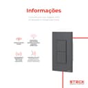 Interruptor Mecânico Steck Ambiente Conectado 4X2" 2 Módulos Zigbee Chumbo 7