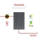 Interruptor Mecânico Steck Ambiente Conectado 4X2" 2 Módulos Zigbee Chumbo 8
