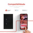 Interruptor Mecânico Steck Ambiente Conectado 4X2" 2 Módulos Zigbee Preto 5