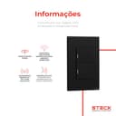 Interruptor Mecânico Steck Ambiente Conectado 4X2" 2 Módulos Zigbee Preto 7