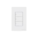 Interruptor Mecânico Steck Ambiente Conectado 4X2" 3 Módulos Zigbee Branco 1
