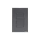 Interruptor Mecânico Steck Ambiente Conectado 4X2" 3 Módulos Zigbee Chumbo 0