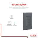 Interruptor Mecânico Steck Ambiente Conectado 4X2" 3 Módulos Zigbee Chumbo 6