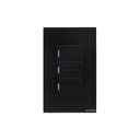 Interruptor Mecânico Steck Ambiente Conectado 4X2" 3 Módulos Zigbee Preto 1