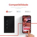 Interruptor Mecânico Steck Ambiente Conectado 4X2" 3 Módulos Zigbee Preto 5
