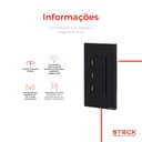 Interruptor Mecânico Steck Ambiente Conectado 4X2" 3 Módulos Zigbee Preto 7