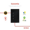 Interruptor Mecânico Steck Ambiente Conectado 4X2" 3 Módulos Zigbee Preto 8