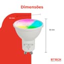 Lâmpada Spot Steck Ambiente Conectado 4,8W Rgb Cct Wi-Fi 3