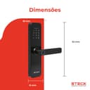 Fechadura Inteligente Wi-Fi Com Maçaneta E Biometria Steck Ambiente Conectado 3