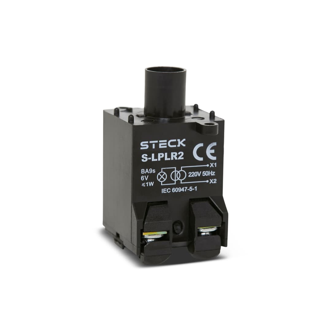 Bloco De Contato Sinal 220V Max Botton Steck Slplr2