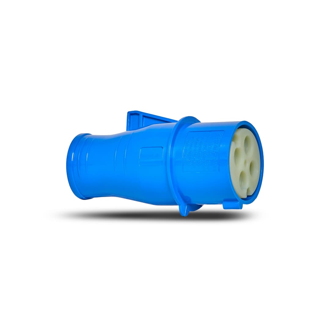 Plug Neg Brasikon 3P+T 16A 200/250V 9H Az Ip44 Steck Sn4079