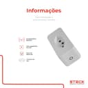 Plugue Inteligente 2P+T 20A Wi-Fi Steck Ambiente Conectado 5