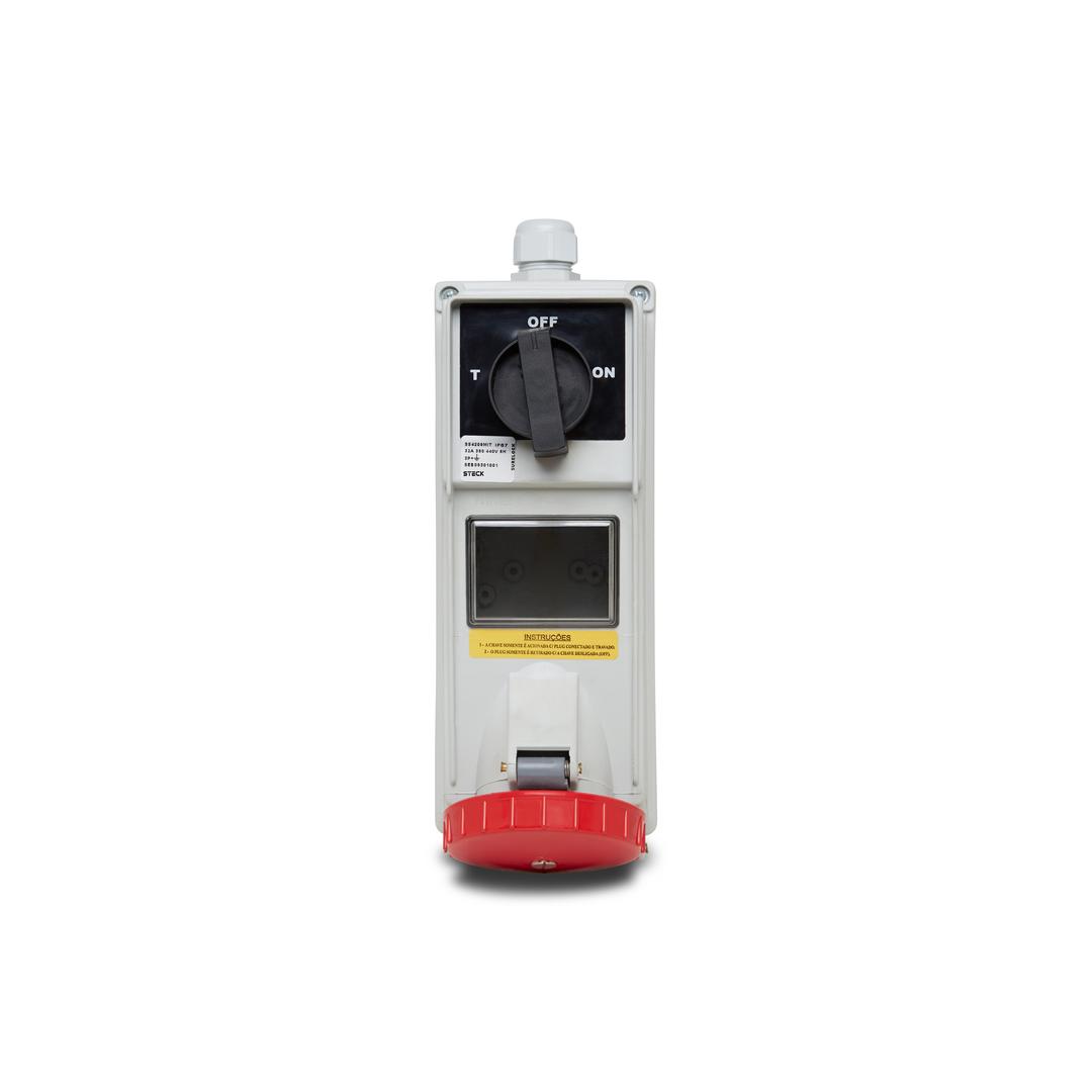 Chave Bloq Lig/Des/T Surelock 3P+T 32A 380/440Vca Steck Ss4206Mit