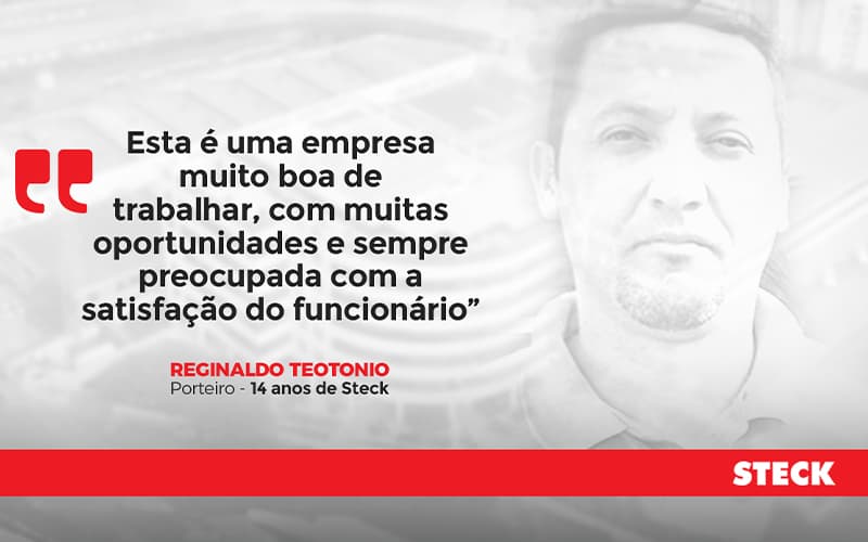 O Reginaldo tem uma história bem legal para contar sobre a STECK