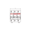 Disjuntor Serie Sd3 100A 3P Curva C 10Ka Steck Sdd3C100 5