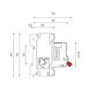 Disjuntor Serie Sd61 10A 1P Curva C 3Ka Steck Sdd61C10 8