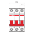 Disjuntor Serie Sd63 4A 3P 400V Curva C 3Ka Steck Sdd63C04 6